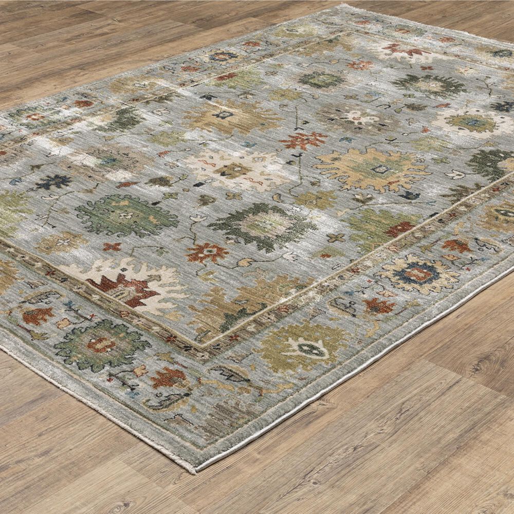 Oriental Weavers Eliana ELI03 Blue and Multicolor 6&#39;7&quot; x 9&#39;6&quot; Area Rug, , large