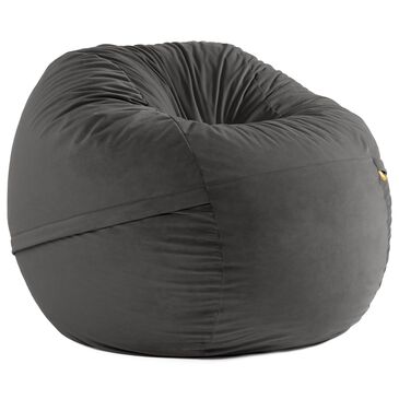 Jaxx Saxx 5" Large Round Bean Bag Chair in Black, , large