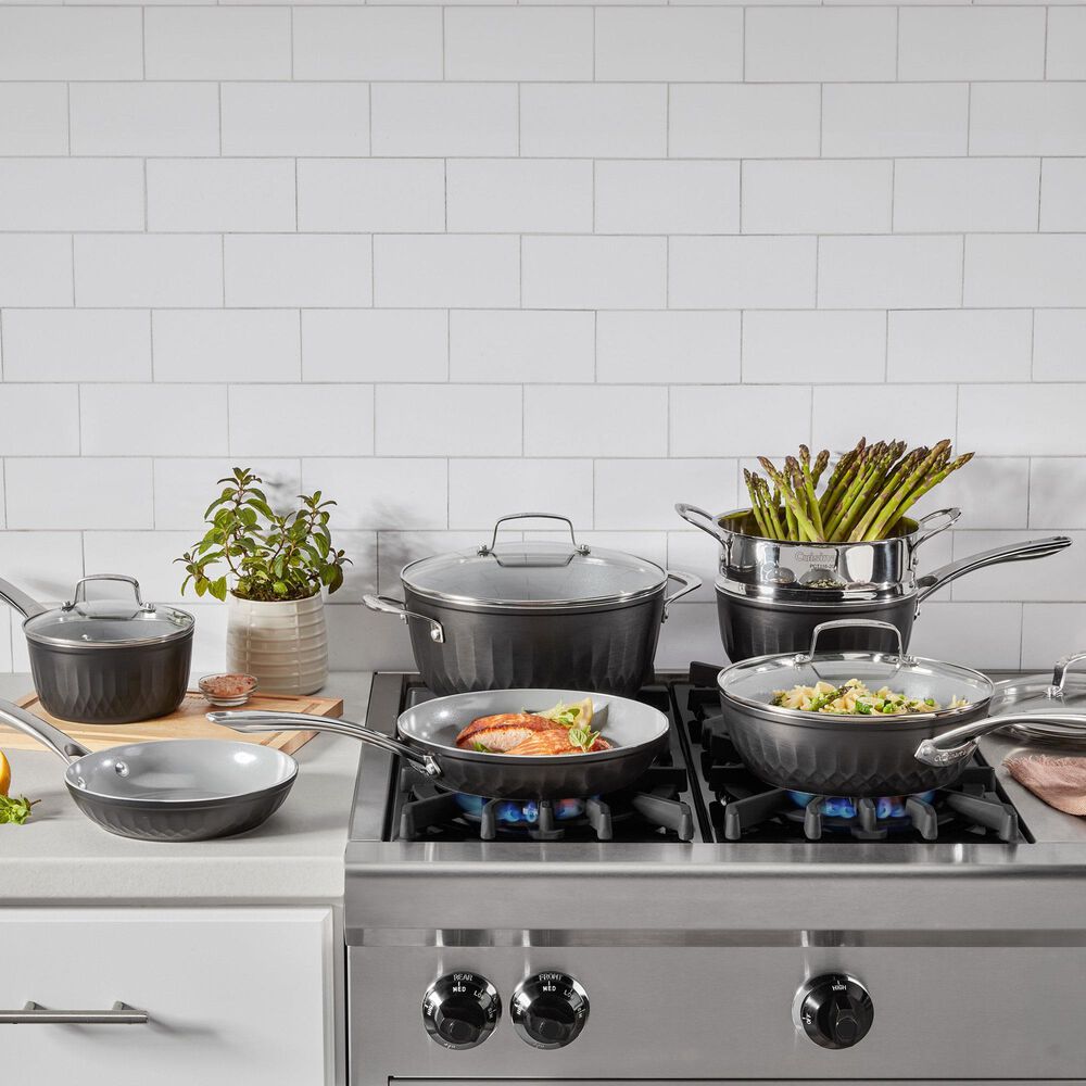 Deal Partners, Inc 11-Piece Non-Stick Cookware Set in Black, , large
