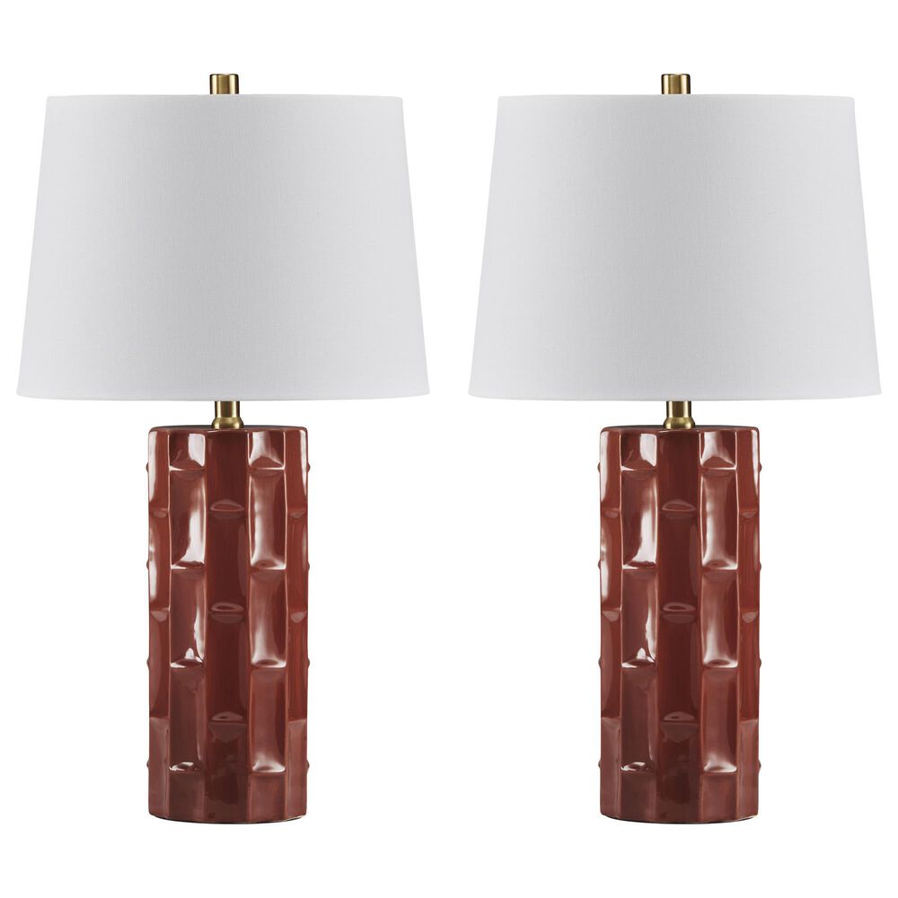Ashley Jacemour Table Lamp in Burnt Umber (Set of 2), , large
