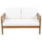 HOMLUX 2-Piece Outdoor Conversation Set with Cushions in Cream and Oatmeal, , large