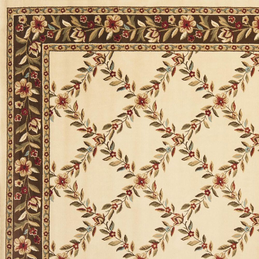 Safavieh Lyndhurst LNH557 2&#39;3&quot; x 12&#39; Ivory and Brown Runner, , large