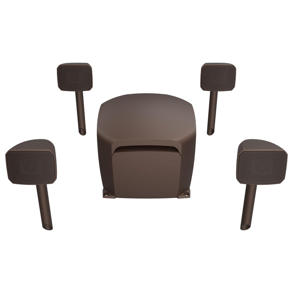 Klipsch Courtyard 4.1 Landscape Speaker System in Matte Brown, , large