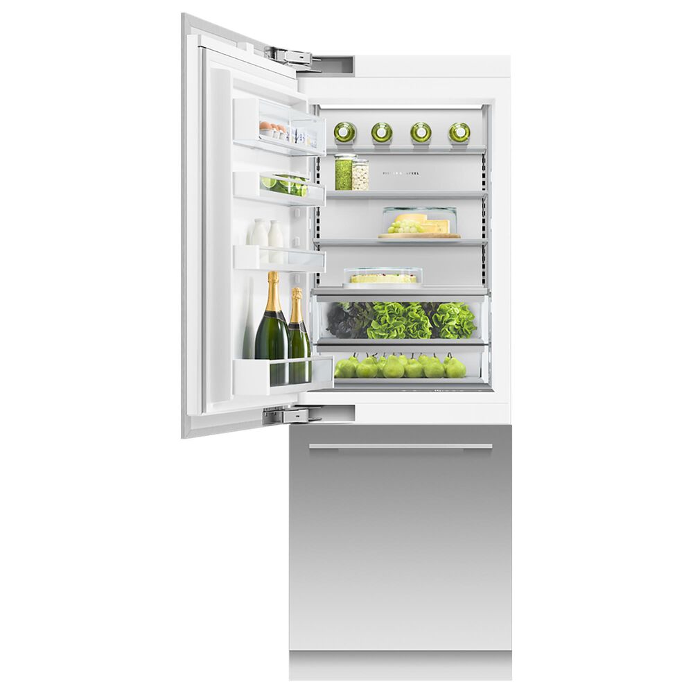 Fisher &amp; Paykel 30&quot; Integrated Bottom Mount Column Door Panel Left Hinge in Stainless Steel, , large