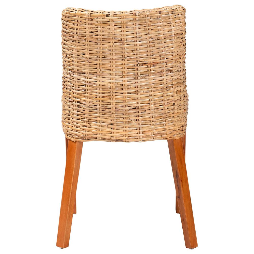 Baxton Studio Rowen Side Chair in Light Honey, , large