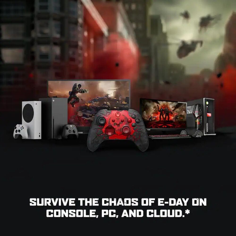Microsoft Wireless Controller - Gears of War: E-Day Limited Edition for Xbox Series X|S/Xbox One/PCs/Cloud-Enabled Devices in Black and Red, , large