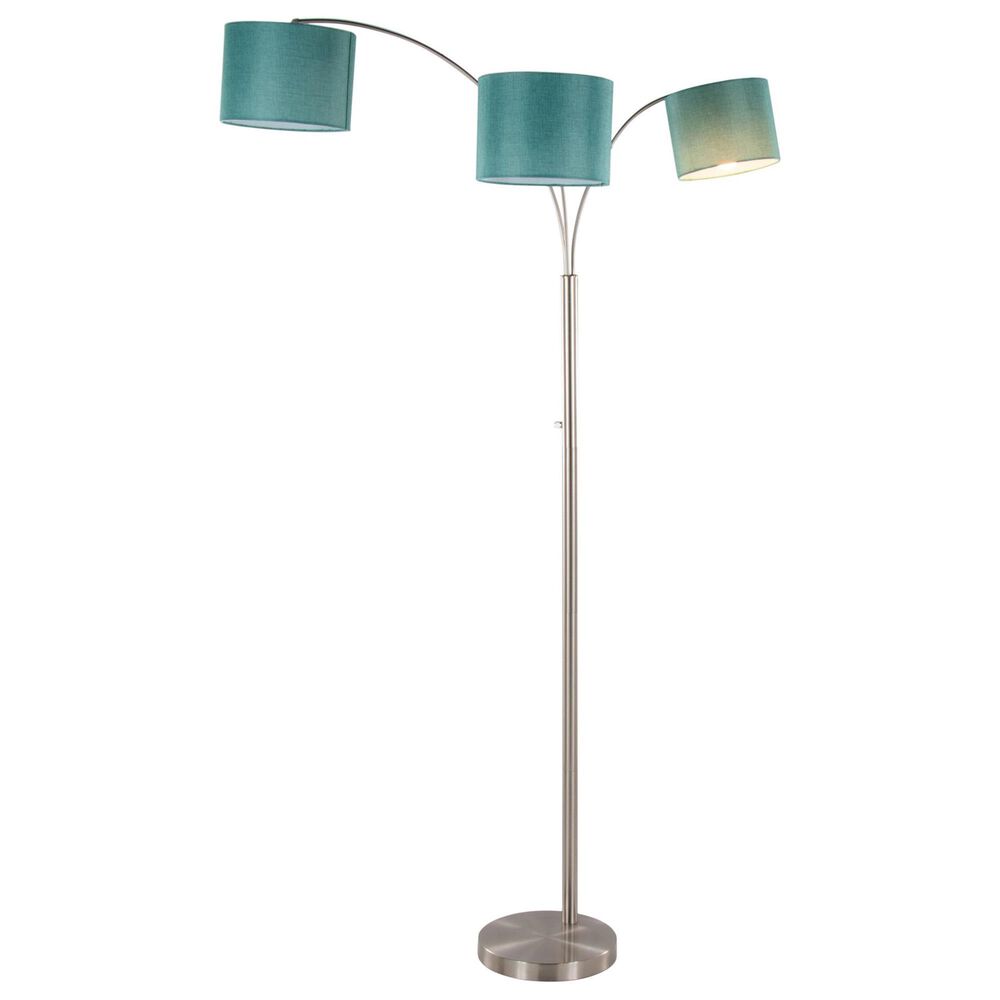 Grandview Gallery Willow Trio Floor Lamp in Brushed Nickel, , large