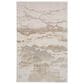 Feizy Aura 3727F 3"11" x 6" Beige and Gold Area Rug, , large