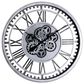 Yosemite Home Decor 32" Round Gear Wall Clock in Silver, , large