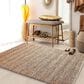 L&R Resources Natural Fiber 7"9" x 9"9" Burgundy Area Rug, , large