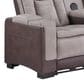Titanic Furniture Power Reclining Loveseat with Power Headrest in Brown, , large