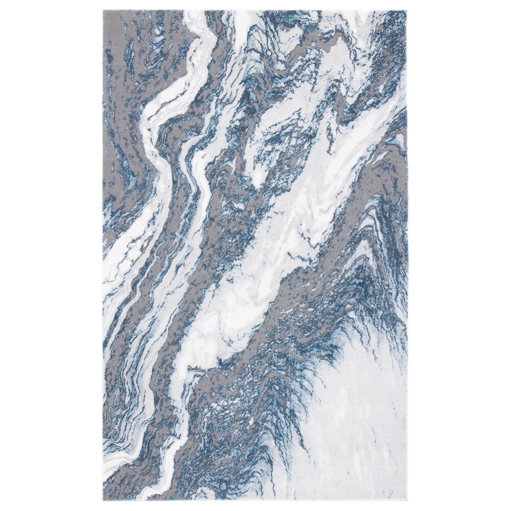 Safavieh Craft CFT844M 5"3" x 7"6" Blue and Grey Area Rug, , large