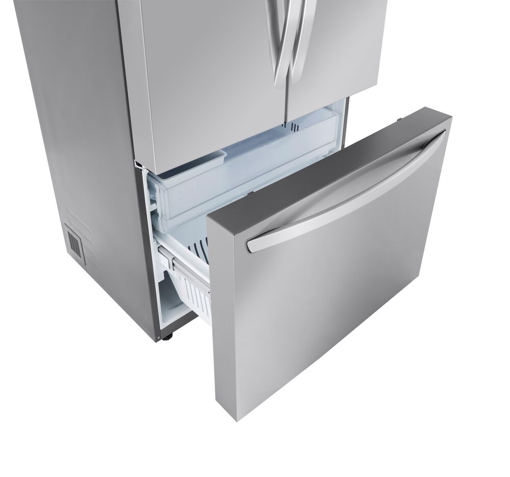 LG 27 Cu. Ft. Smart Counter-Depth Max French Door Refrigerator in PrintProof Stainless Steel, , large