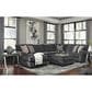 Ashley Tracling Oversized Accent Ottoman in Slate, , large