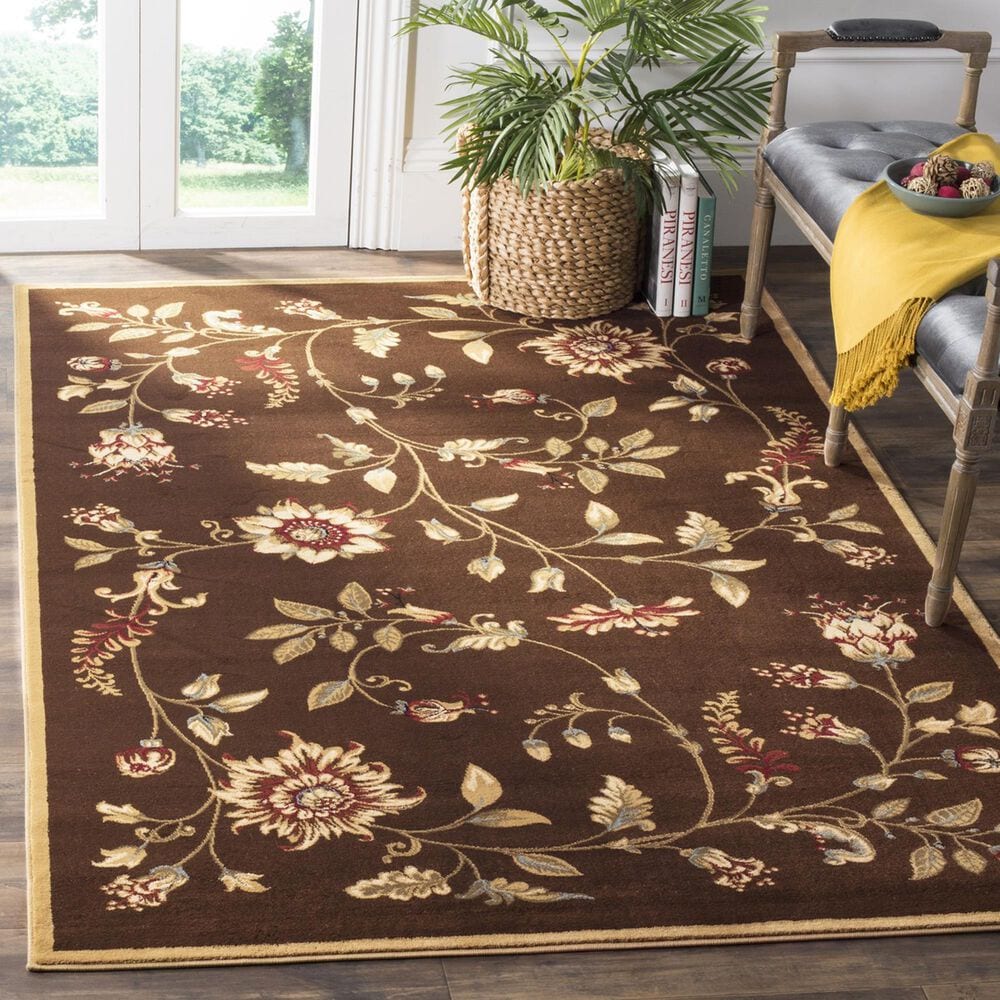 Safavieh Lyndhurst 3&#39;3&quot; x 5&#39;3&quot; Brown and Multicolor Area Rug, , large
