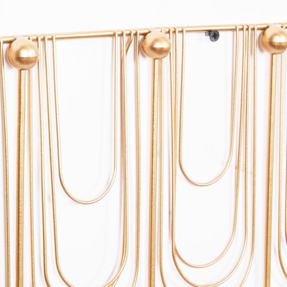 Maple and Jade Metal Glam Wall Hook in Gold &#40;Set of 3&#41;, , large