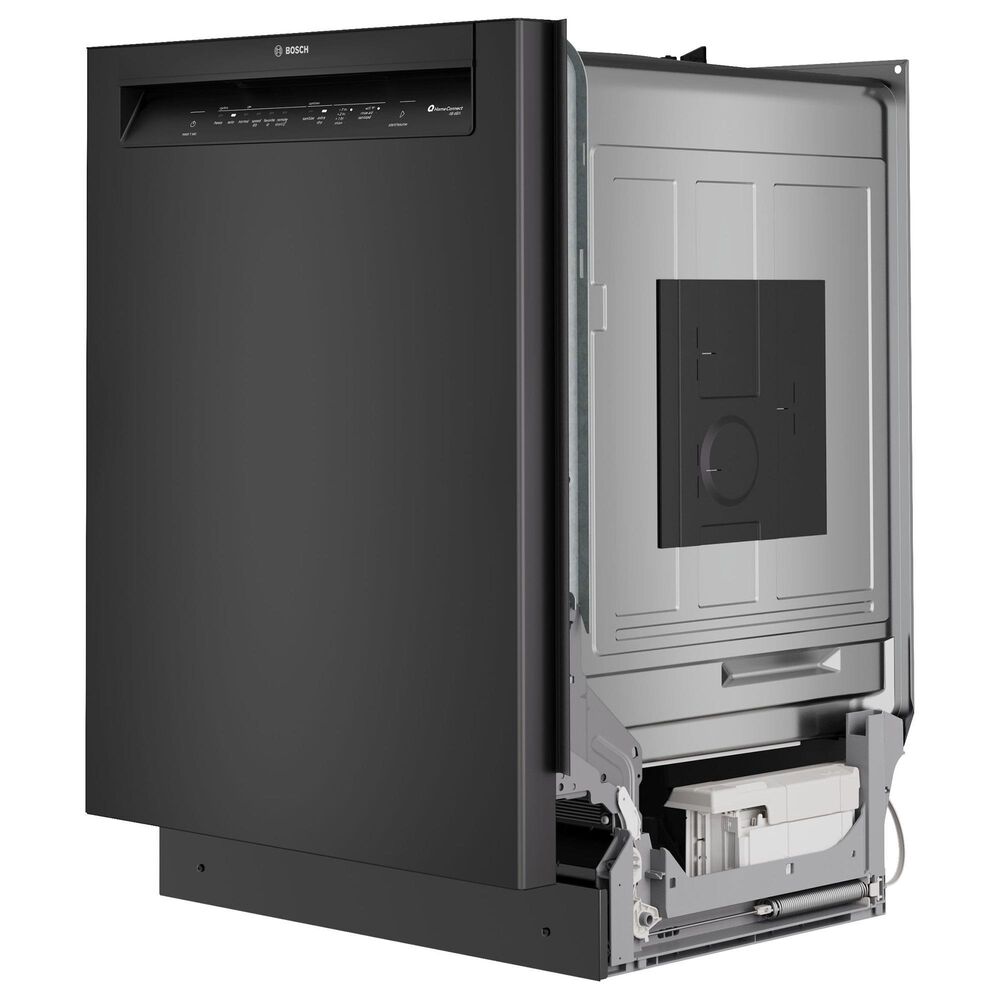 Bosch 300 Series 24&quot; Built-In Recessed Handle Dishwasher with 8 Wash Cycles in Black, , large