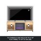 Ameriwood Home Lumina Deluxe Fireplace TV Stand in Blonde Oak, , large