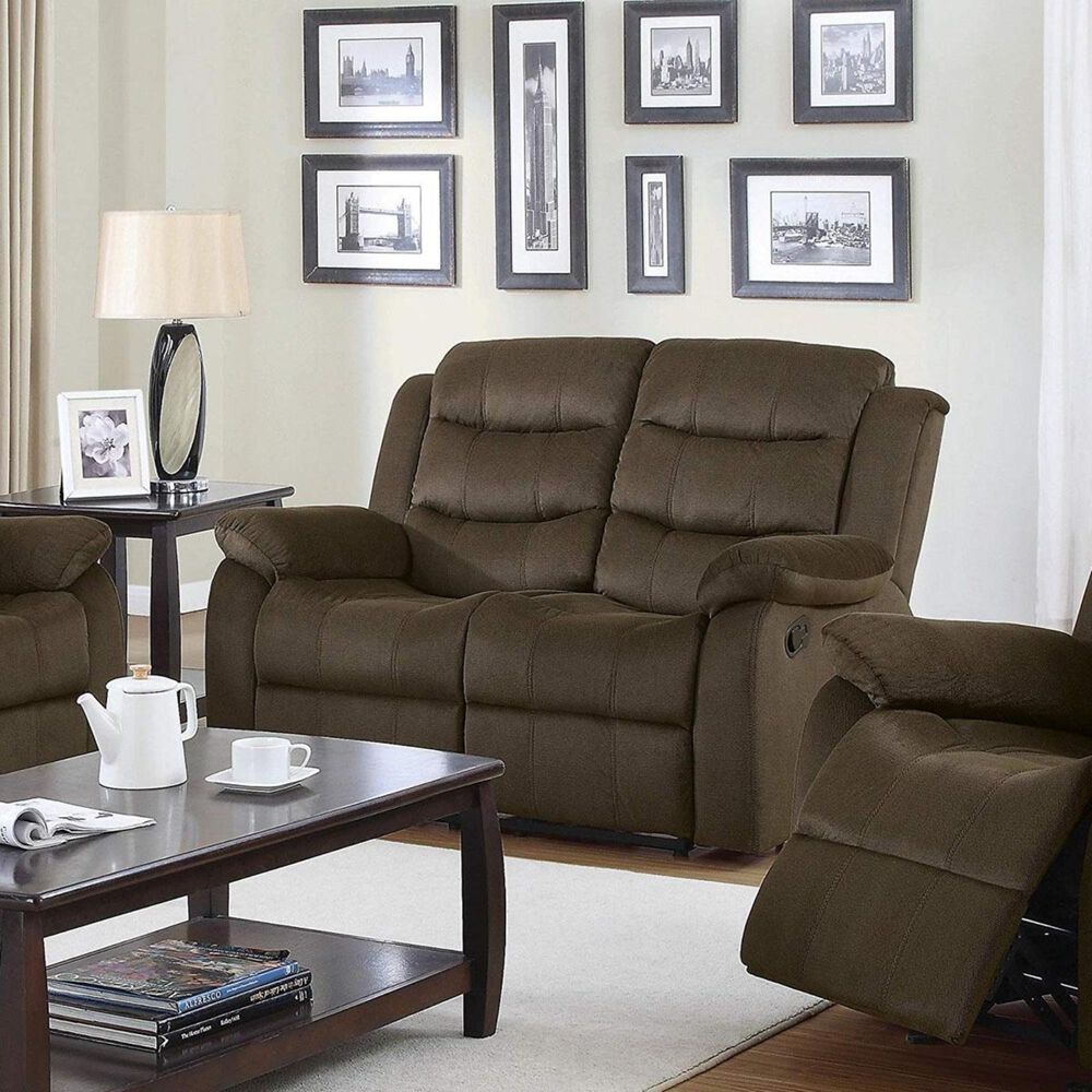 Pacific Landing Rodman Motion Loveseat in Chocolate, , large