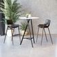 Zuo Modern Desi Bar Chair in Black and Dark Brown (Set of 2), , large