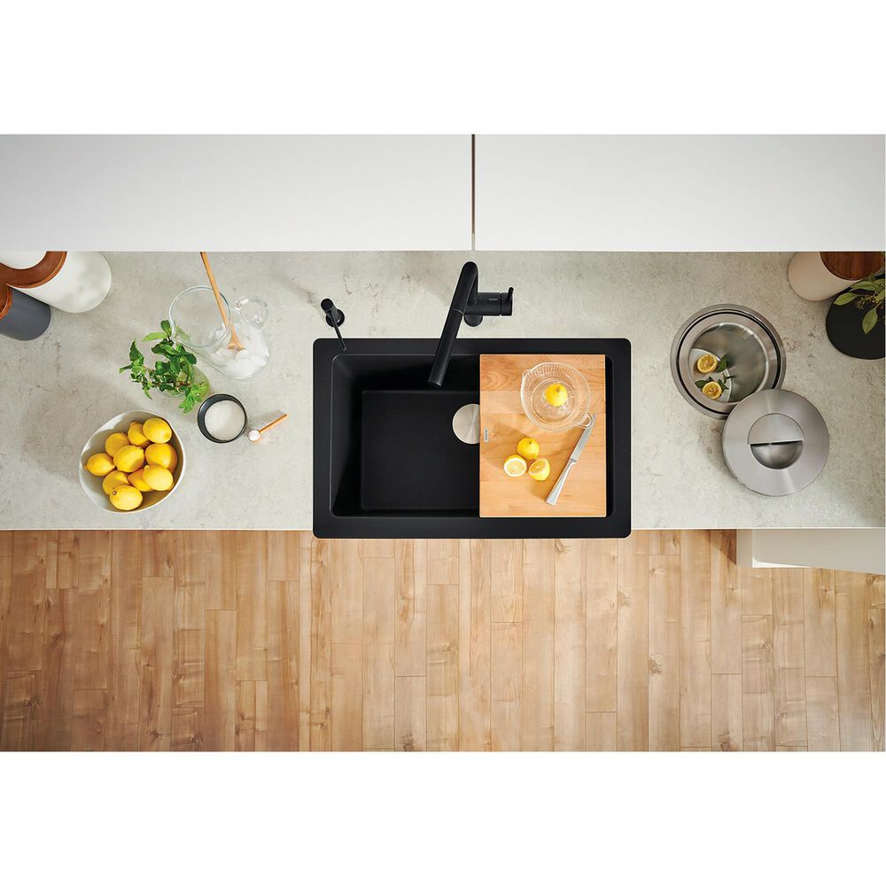 Blanco Vintera 30&quot; Super Single Apron Farmhouse Sink in Coal Black, , large