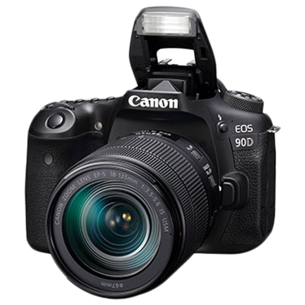 Canon EOS 90D DSLR Camera with 18-135mm Lens in Black, , large