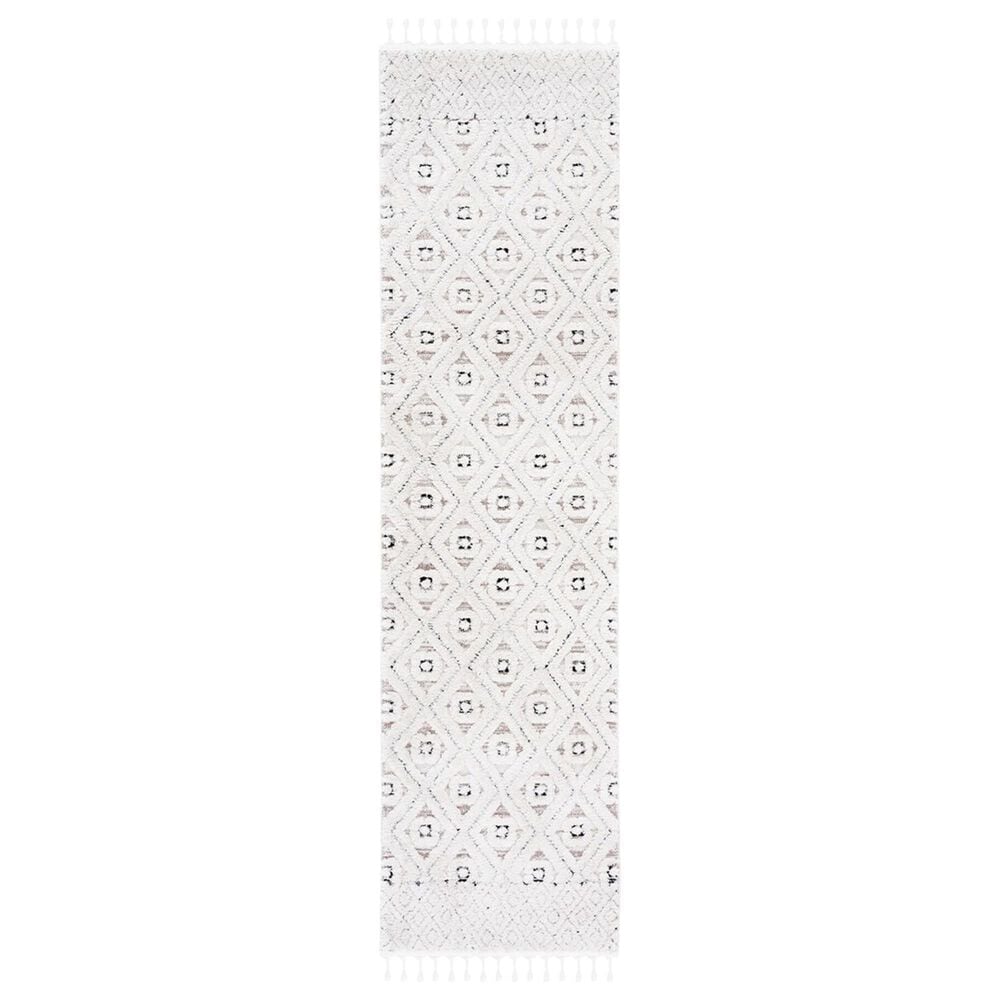Safavieh Marrakesh MRK546 2"2" x 6" Ivory and Grey Runner, , large