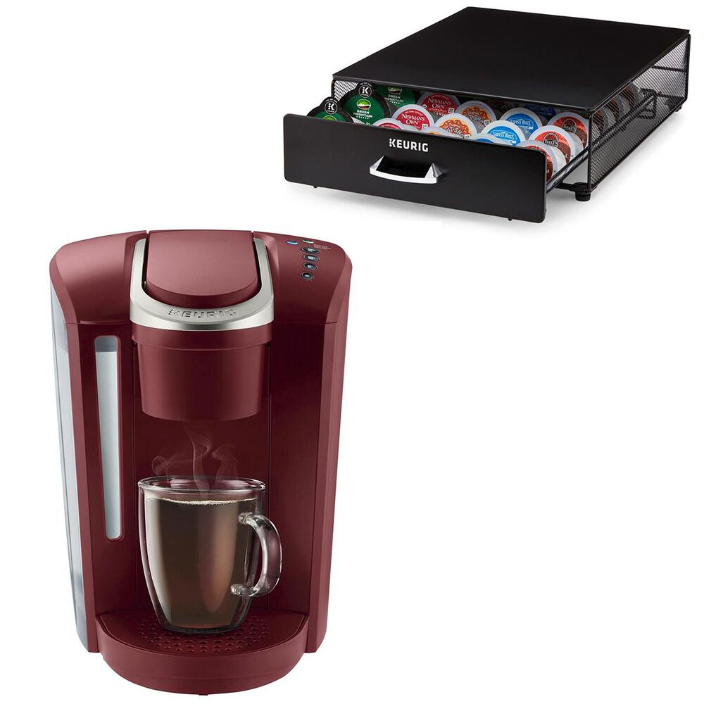 Keurig K-Select Single Serve Coffee Maker With a Rolling Storage Drawer, , large