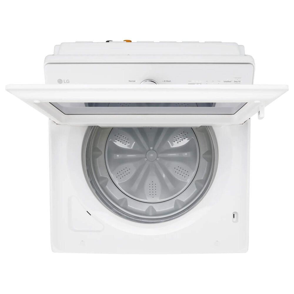 LG 5 Cu. Ft. Smart Top Load Washer and 7.3 Cu. Ft. Electric Dryer Laundry Pair in Alpine White, , large