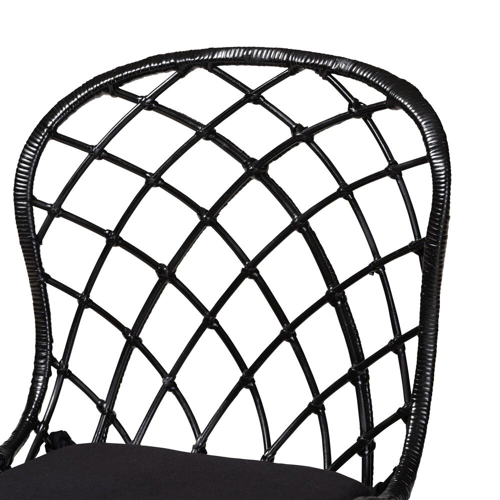 Baxton Studio Sabelle Side Chair in Black (Set of 2), , large