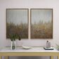 CosmoLiving by Cosmopolitan 40" x 30" Abstract Wall Art in White, Black, Gold and Grey (Set of 2), , large