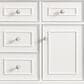 James Martin Vanities Lorelai 48" Single Vanity in Bright White with 3 cm Victorian Silver Quartz Top, , large