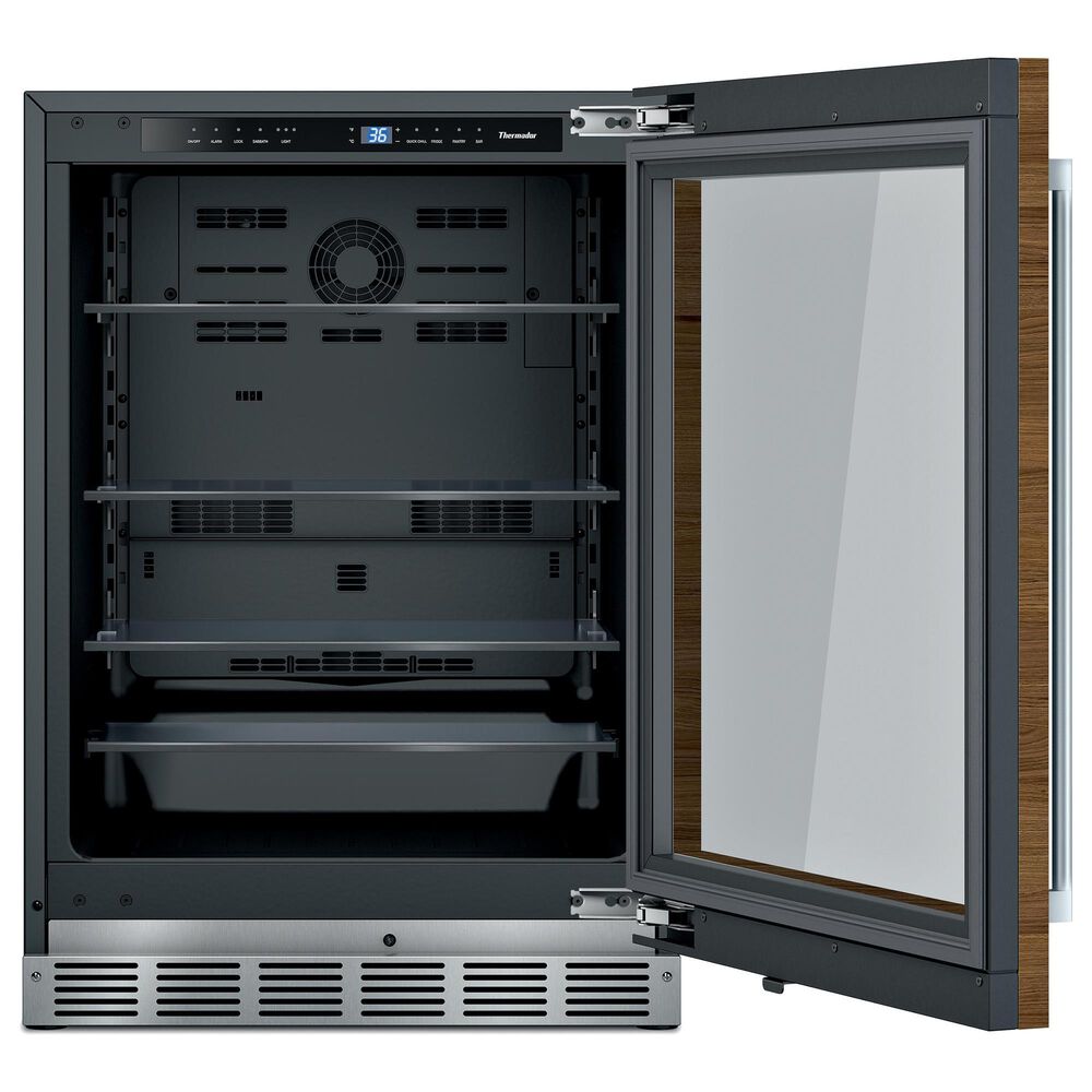 Thermador 24" Glass Door Refrigerator with Right Hinge - Panel Sold Separately, , large