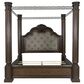 Millenium Maylee Queen Canopy Bed in Dark Brown, , large