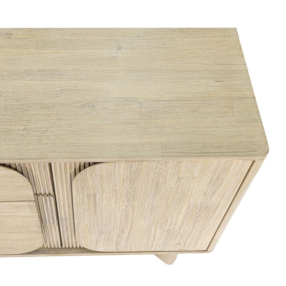 LH Imports Haru 3-Drawer Sideboard without Hutch in Sand Wash, , large