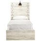 Ashley Cambeck Twin Panel Bed in Whitewash with Lighting, , large