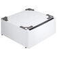 LG Tall Pedestal with Drawer In White, , large