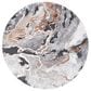 Safavieh Cyrus Shag 6"7" Round Dark Grey and Orange Area Rug, , large