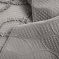 Triangle Home Fashions Avon Textured Ruffle 3-Piece King Comforter Set in Dark Gray, , large