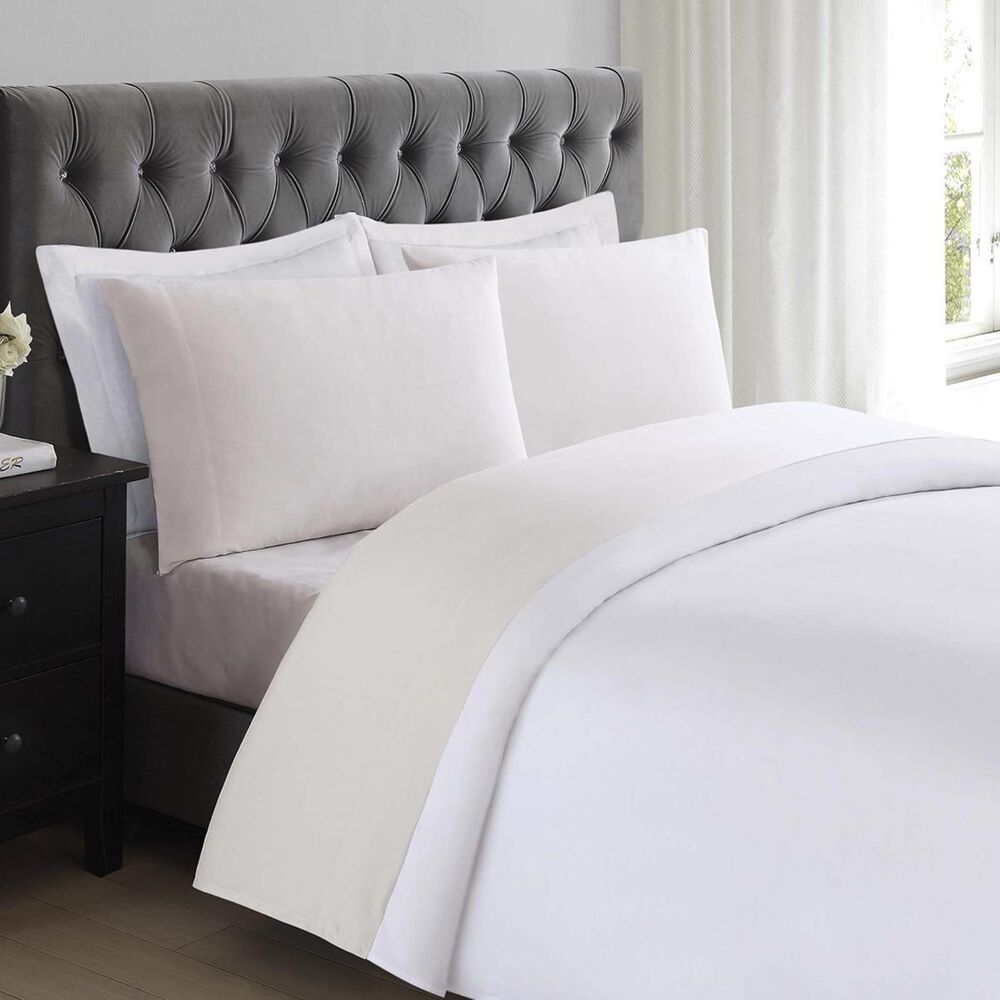 Pem America Truly Soft Everyday 4-Piece Full Sheet Set in Ivory, , large