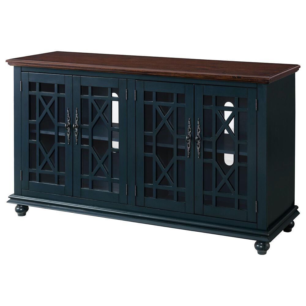 Martin Svensson Home Palisades TV Stand in Catalina Blue/Coffee, , large