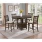Crown Mark Hartwell 5-Piece Counter Height Dining Set in Dark Brown, , large