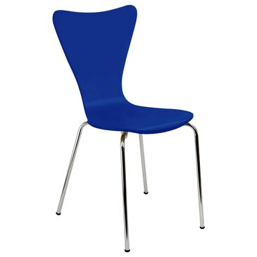 Legare Legare Desk Chair in Blue and Chrome, , large