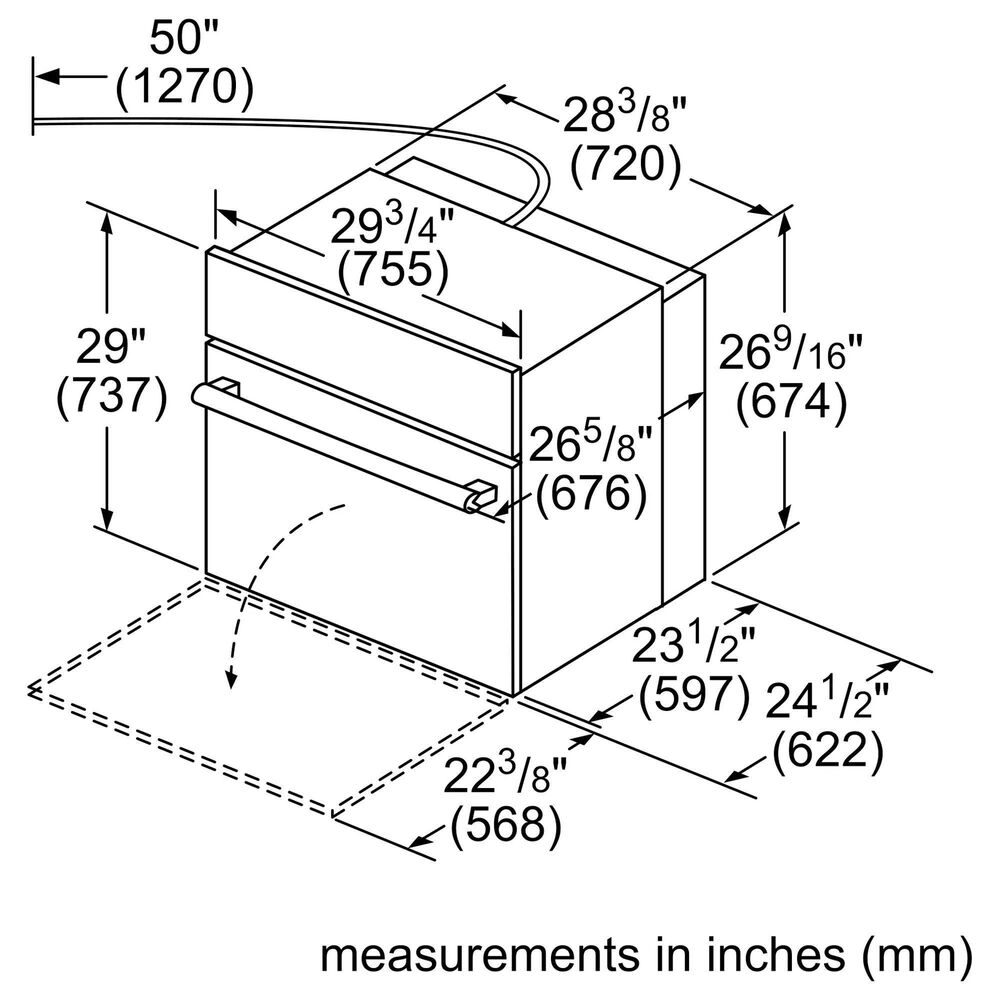 Bosch 30" Single Electric Wall Oven in Black Stainless Steel Shop NFM
