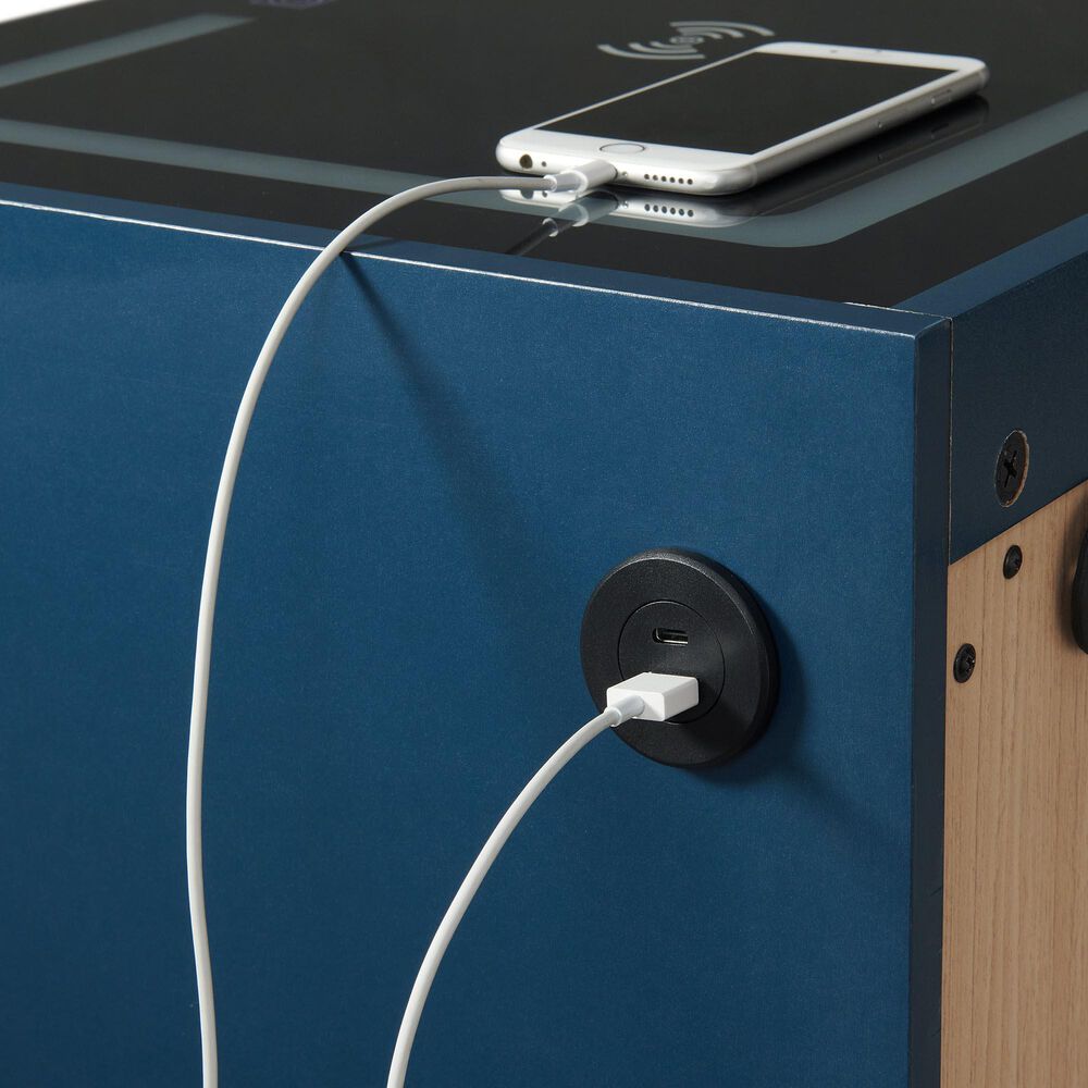 Mayberry Hill Rio 3-Drawer Nightstand in Blue, , large