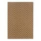 Oriental Weavers Karavia 6"7" x 9"6" Brown Outdoor Area Rug, , large