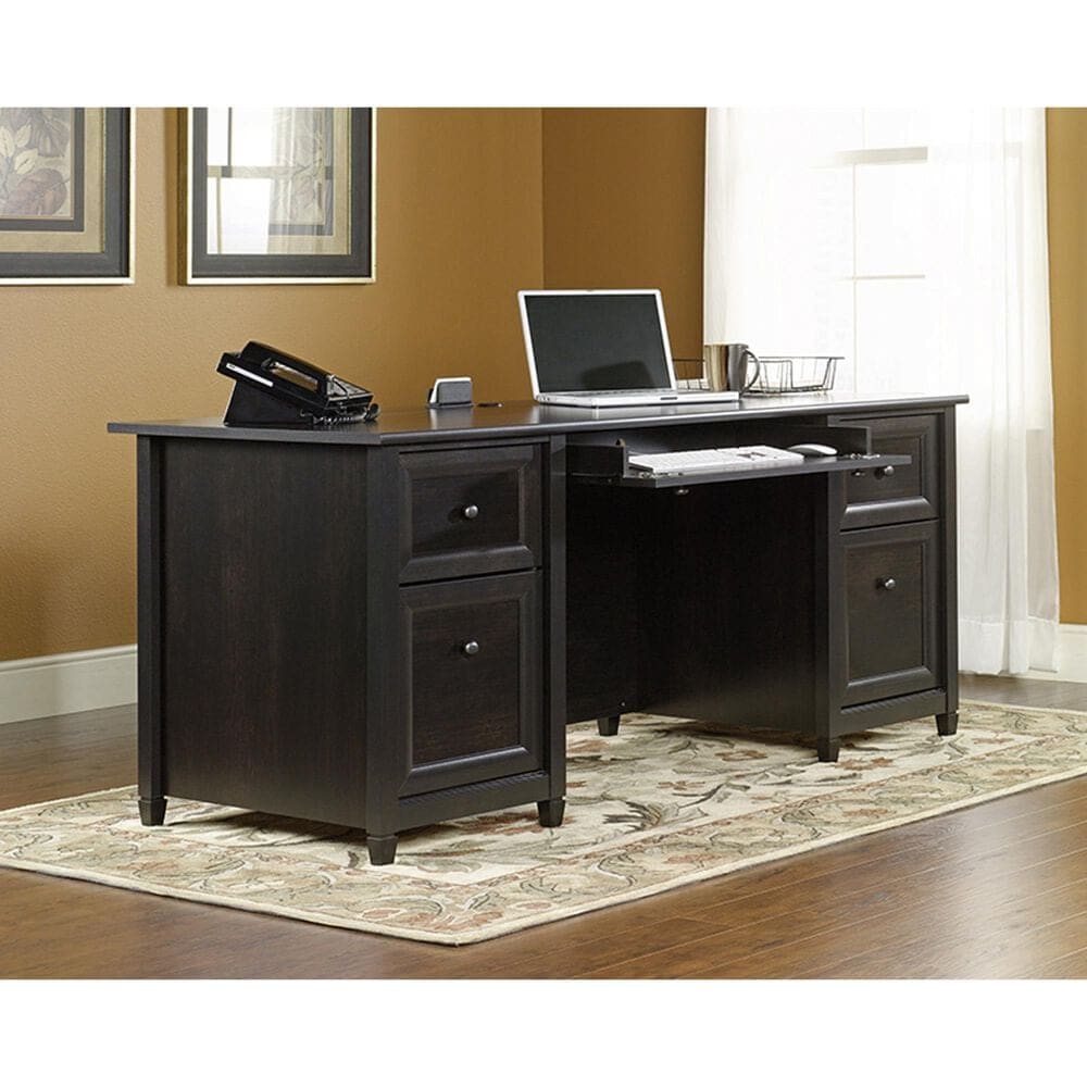 Sauder Executive Desk in Estate Black, , large