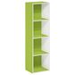 HOMLUX 4-Tier Open Shelf Display Organizer Bookcase in Green and White, , large