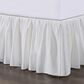 HiEnd Accents Lily 78" x 80" King Bed Skirt in White, , large