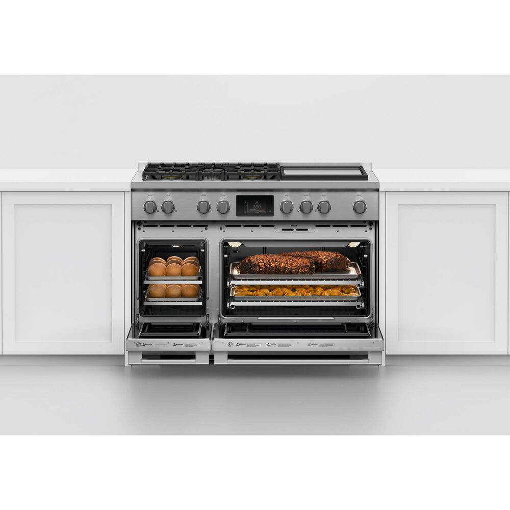 Fisher &amp; Paykel 48&quot; Professional Dual Fuel Range with 5 Burners and Liquid Propane in Stainless Steel, , large